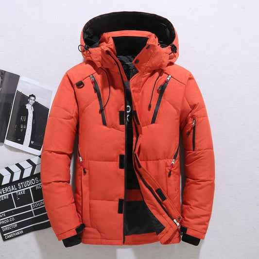Winterjacke mit Daunenfüllung und Kapuze für Herren
